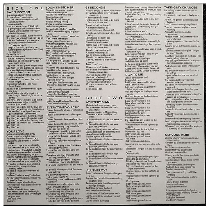 OUTFIELD - PLAY DEEP / VINILO 5