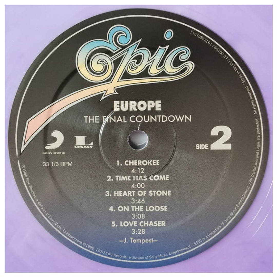 EUROPE - THE FINAL COUNTDOWN (PURPLE VINYL) / VINILO 6