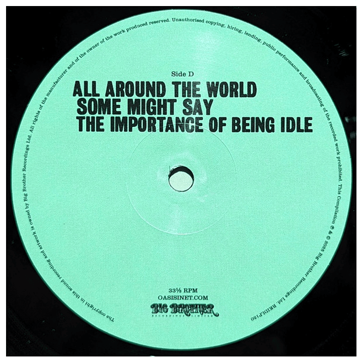 OASIS - TIME FLIES 1994-2009 (4LP) / VINILO 6