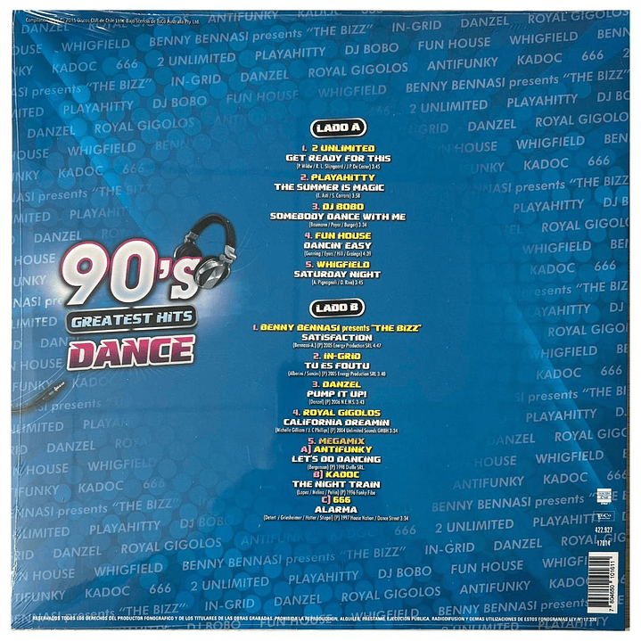 90'S GREATEST HITS DANCE - VARIOS / VINILO 3