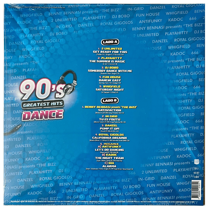 90'S GREATEST HITS DANCE - VARIOS / VINILO 2