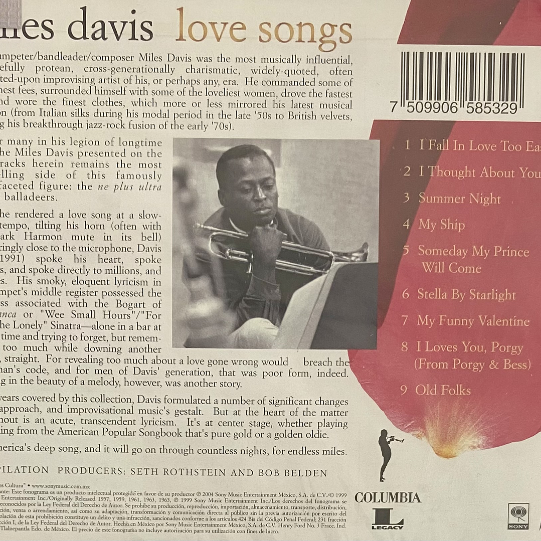 MILES DAVIS - LOVE SONGS / CD 2