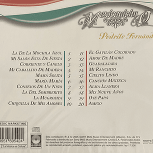 PEDRITO FERNANDEZ - MEXICANISIMO / CD
