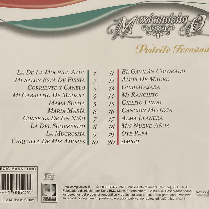 PEDRITO FERNANDEZ - MEXICANISIMO / CD 2