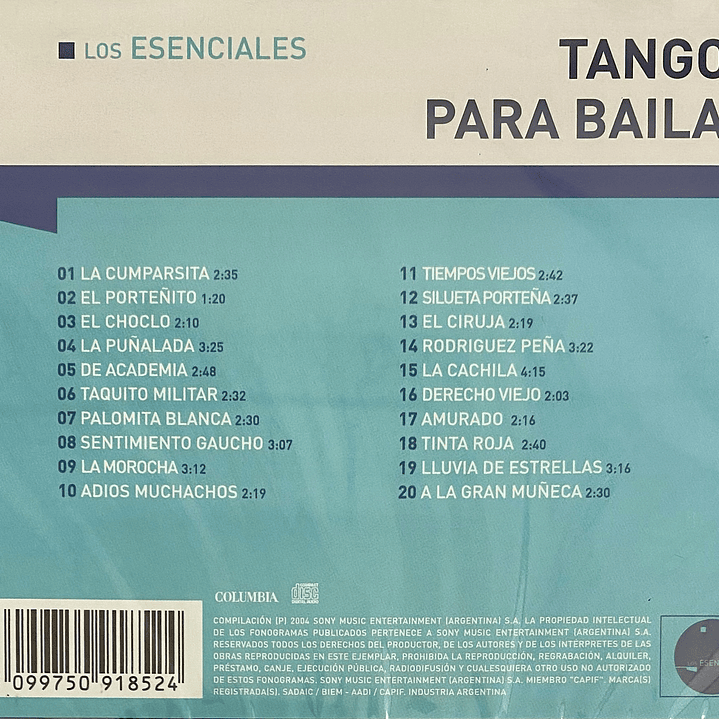 TANGOS PARA BAILAR - LOS ESENCIALES / CD 2