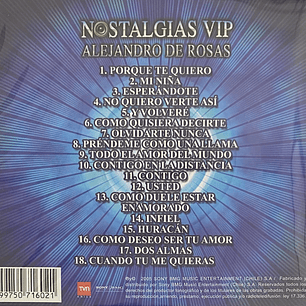 ALEJANDRO DE ROSAS - NOSTALGIAS VIP / CD