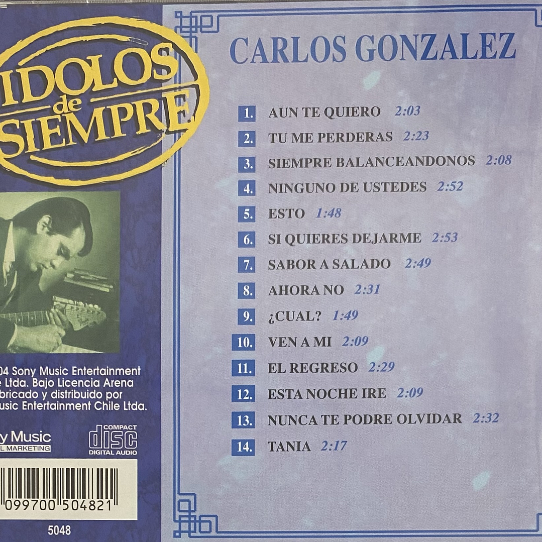 CARLOS GONZALEZ - IDOLOS DE SIEMPRE / CD 2