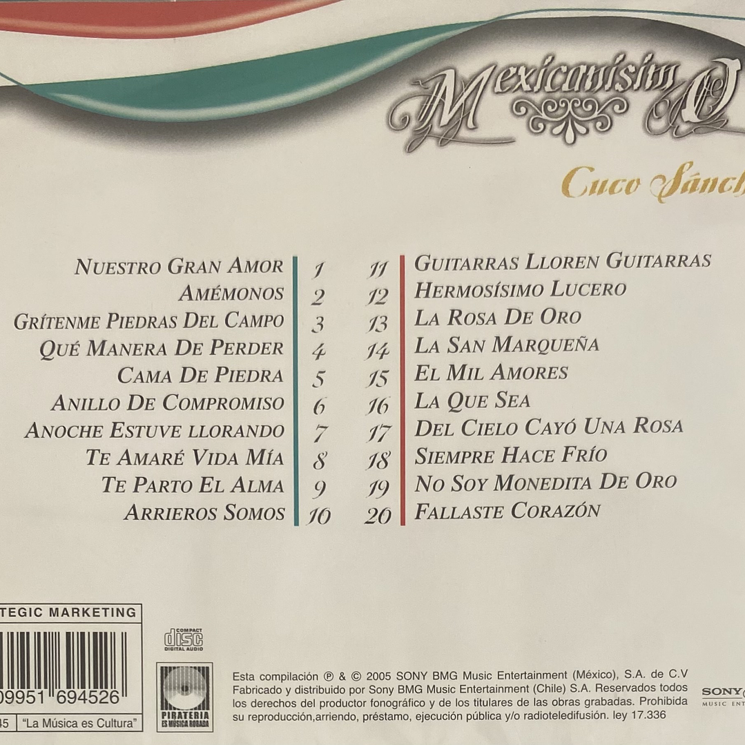 CUCO SANCHEZ - MEXICANISIMO / CD 2