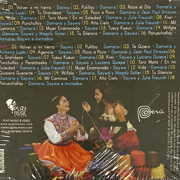 DAMARIS Y SAYWA - EN VIVO VOLVER A MI TIERRA (CD+DVD) / CD 2
