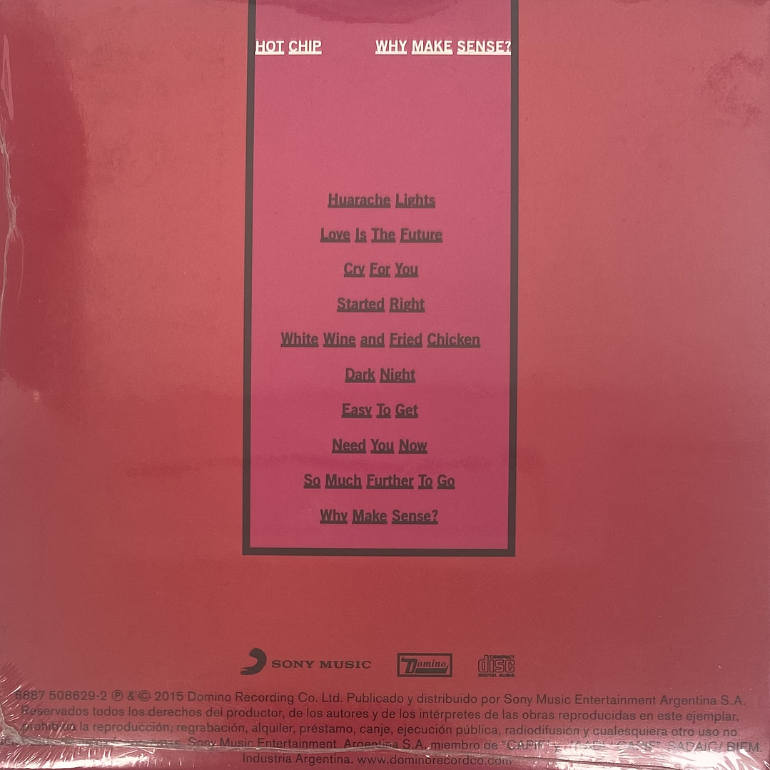 HOT CHIP - WHY MAKE SENSE? (CARDBOARD SLEEVE) / CD 2