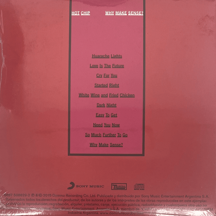 HOT CHIP - WHY MAKE SENSE? (CARDBOARD SLEEVE) / CD 2