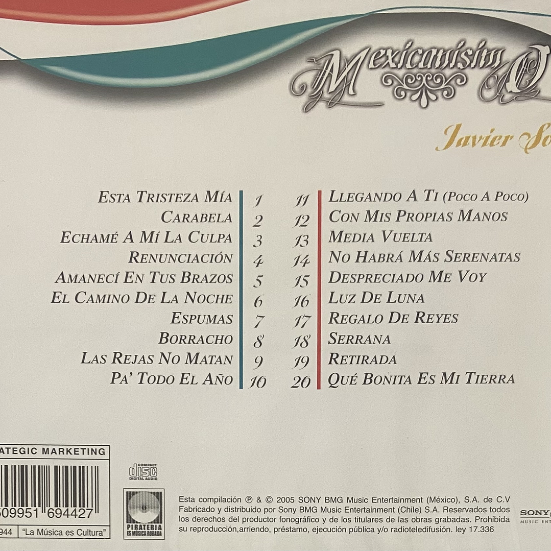 JAVIER SOLIS - MEXICANISIMO / CD 2