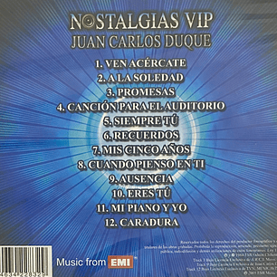 JUAN CARLOS DUQUE - NOSTALGIAS VIP / CD