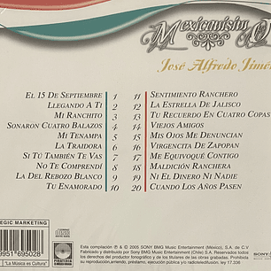 JOSE ALFREDO JIMENEZ - MEXICANISIMO / CD