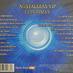 LUIS DIMAS - NOSTALGIAS VIP / CD