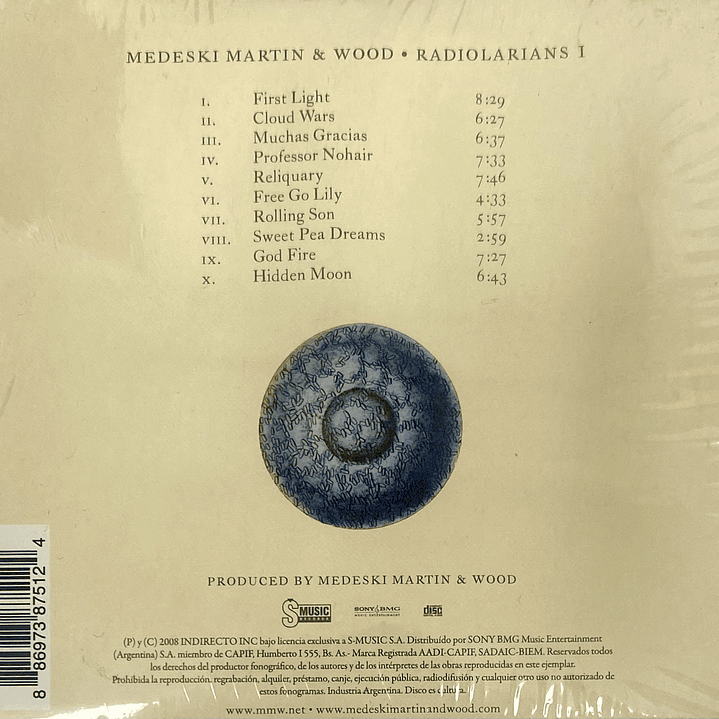 MEDESKI MARTIN & WOOD - RADIOLARIANS I / CD 2