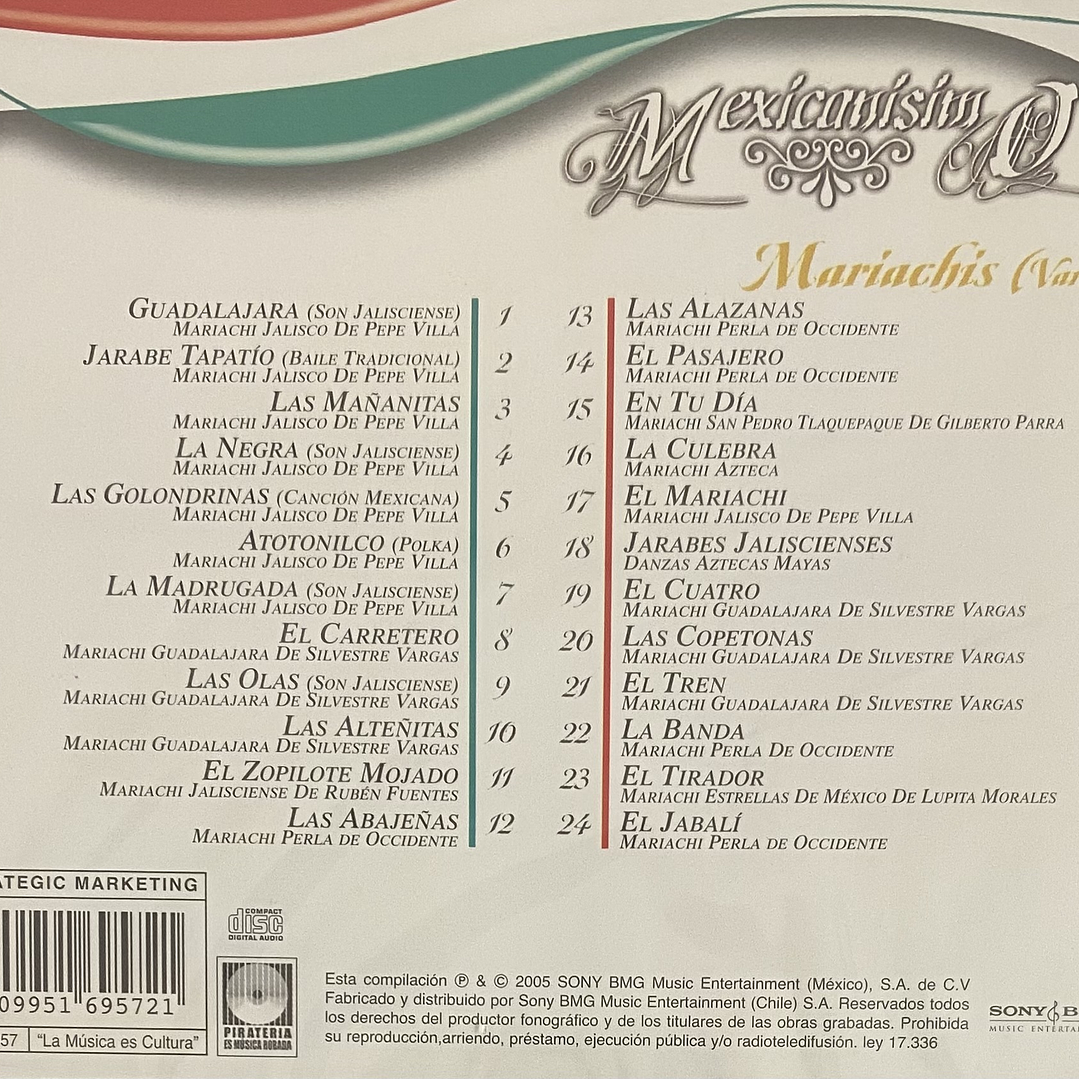 MARIACHIS VARIOS - MEXICANISIMO / CD 2