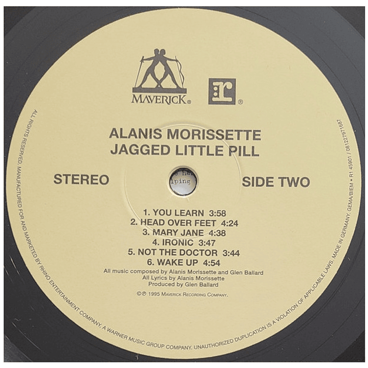ALANIS MORISSETTE  - JAGGED LITTLE PILL (GERMANY) / VINILO 4
