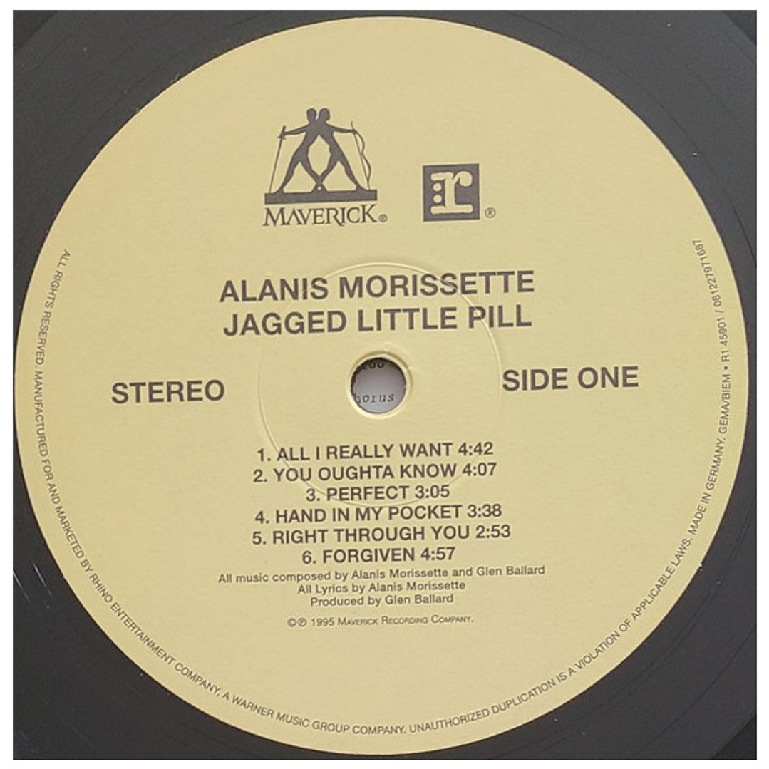 ALANIS MORISSETTE  - JAGGED LITTLE PILL (GERMANY) / VINILO 3