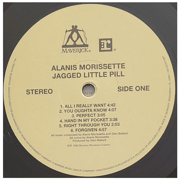 ALANIS MORISSETTE  - JAGGED LITTLE PILL (GERMANY) / VINILO 3