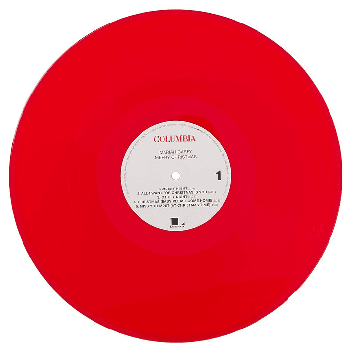 MARIAH CAREY - MERRY CHRISTMAS (ANNIVERSARY EDITION RED VINYL) / VINILO 7