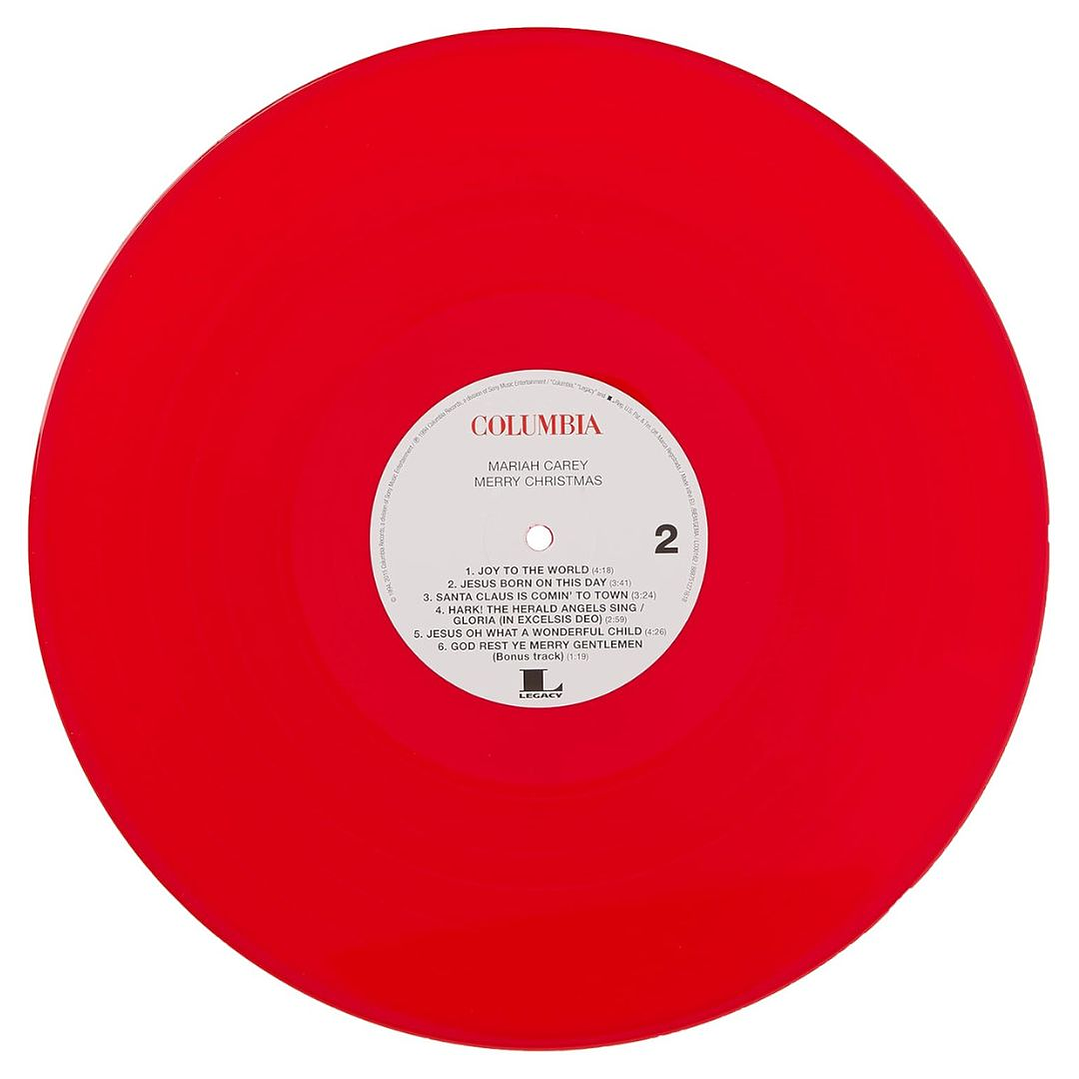 MARIAH CAREY - MERRY CHRISTMAS (ANNIVERSARY EDITION RED VINYL) / VINILO 8