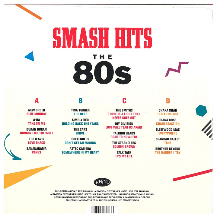 SMASH HITS THE 80S - VARIOUS (2LP) / VINILO 2