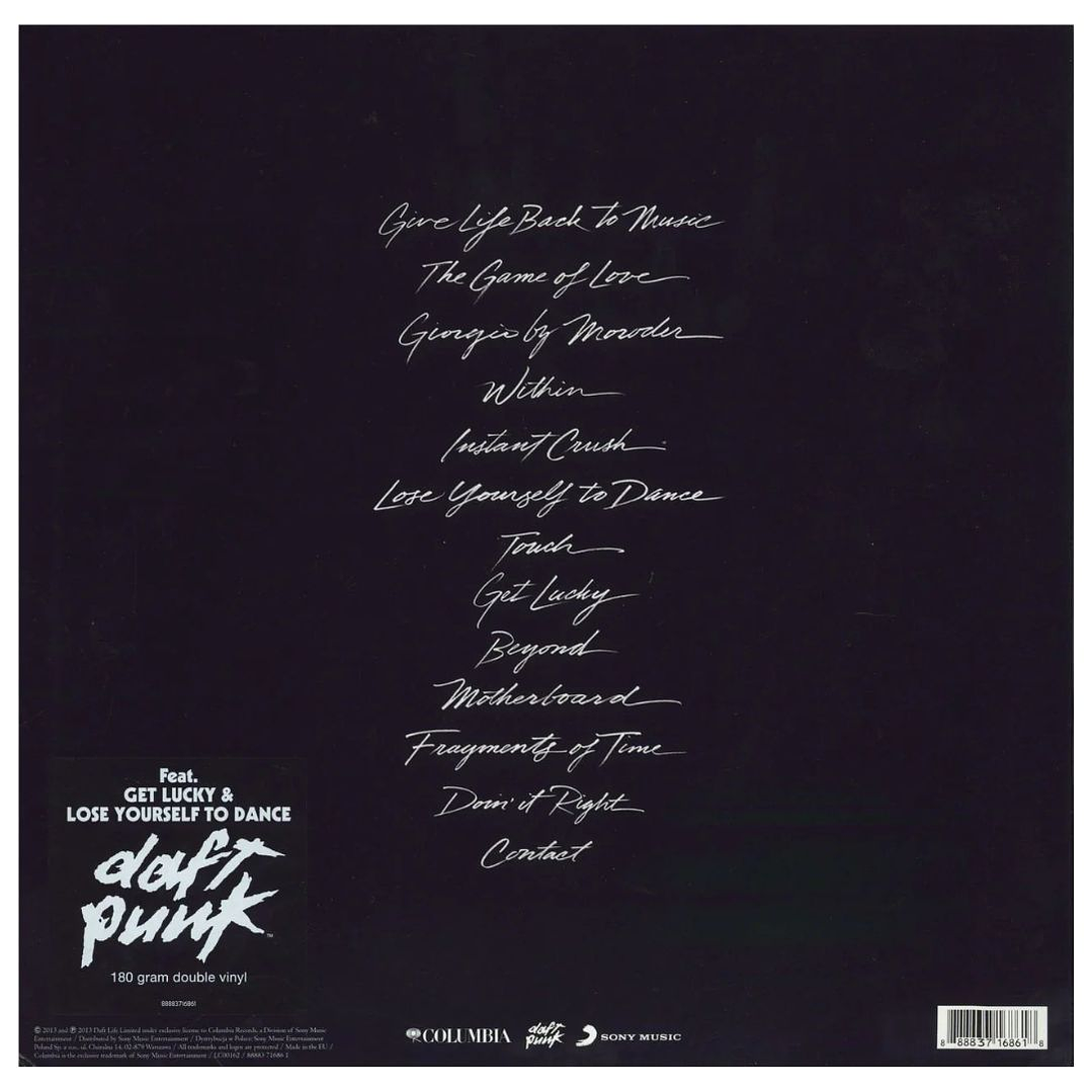 DAFT PUNK - RANDOM ACCESS MEMORIES (2LP) / VINILO 2