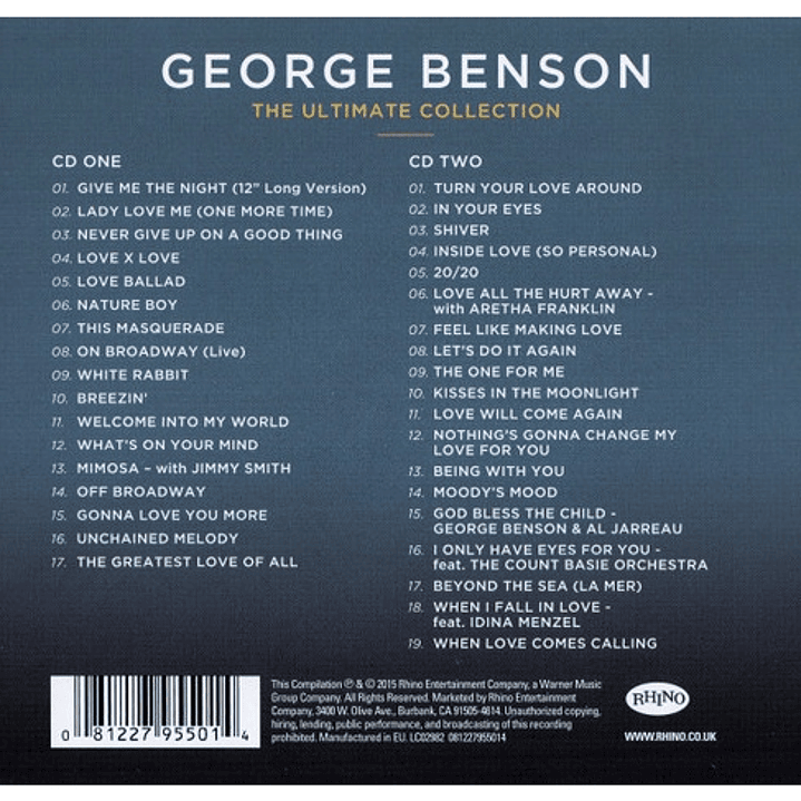 GEORGE BENSON - THE ULTIMATE COLLECTION (2CD) / CD 2