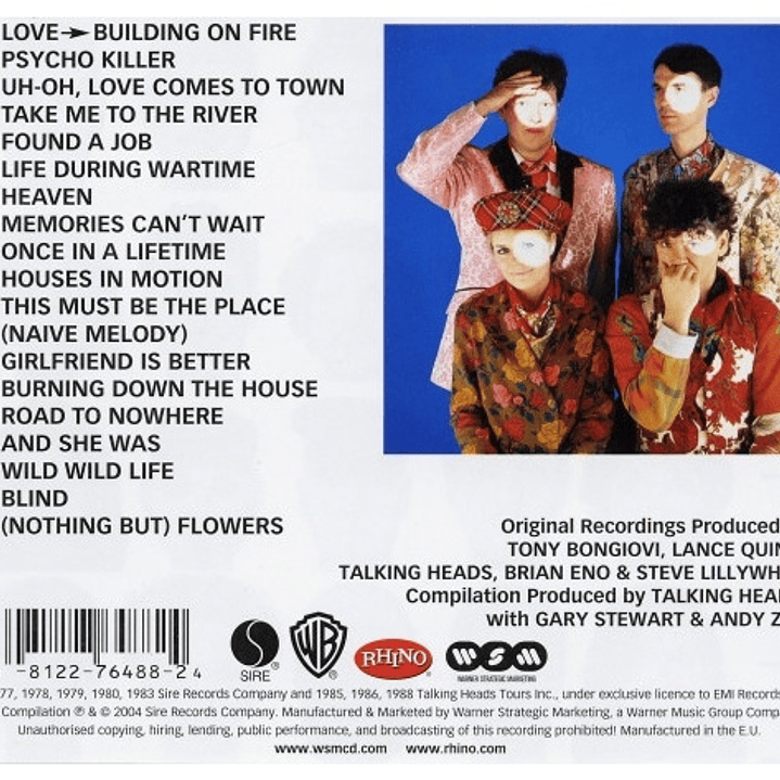 TALKING HEADS - THE BEST OF TALKING HEADS / CD 3
