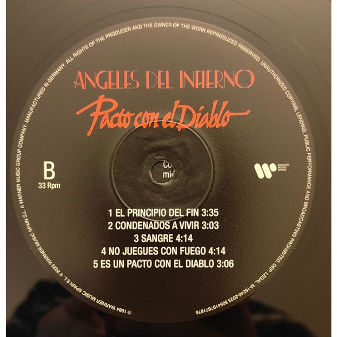 ANGELES DEL INFIERNO - PACTO CON EL DIABLO / VINILO 4