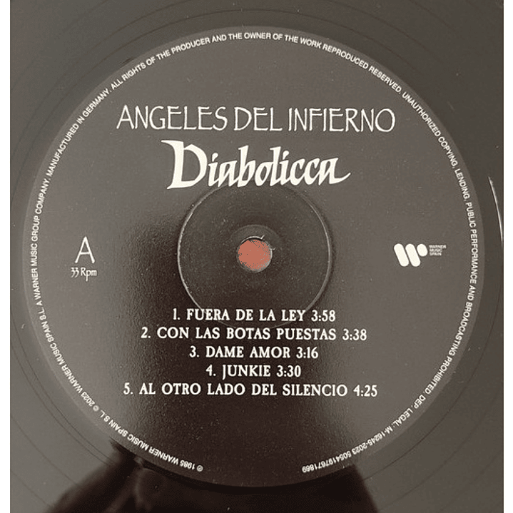 ANGELES DEL INFIERNO - DIABOLICCA / VINILO 5