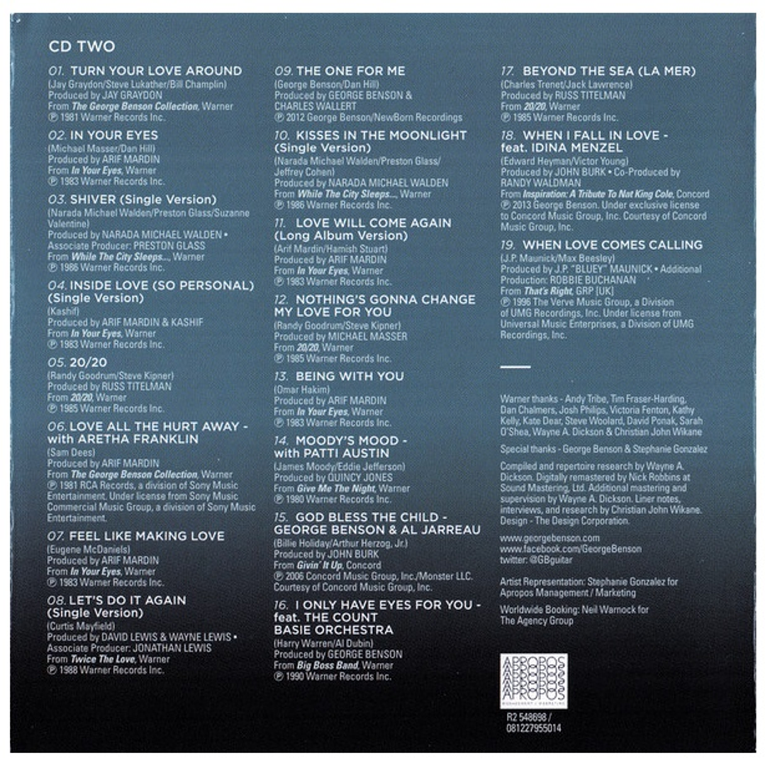 GEORGE BENSON - THE ULTIMATE COLLECTION (2CD) / CD 6