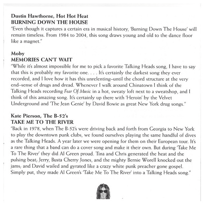 TALKING HEADS - THE BEST OF TALKING HEADS / CD 7