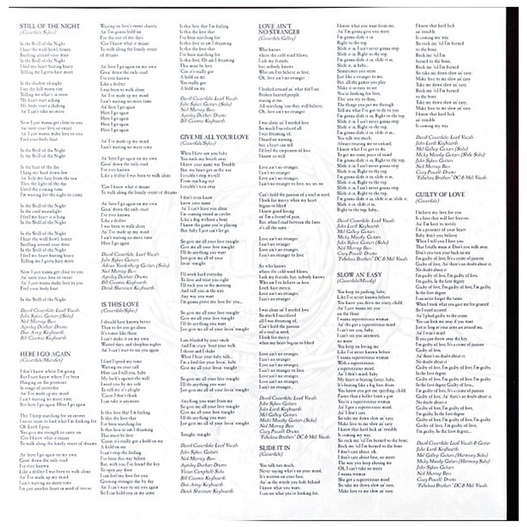 WHITESNAKE - GREATEST HITS (2LP) / VINILO 7