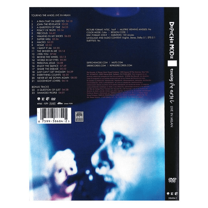 DEPECHE MODE - TOURING THE ANGEL: LIVE IN MILAN / DVD USADO 2