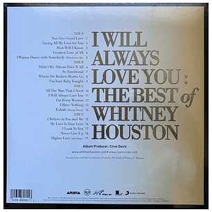 WHITNEY HOUSTON - I WILL ALWAYS LOVE YOU (2LP) / VINILO