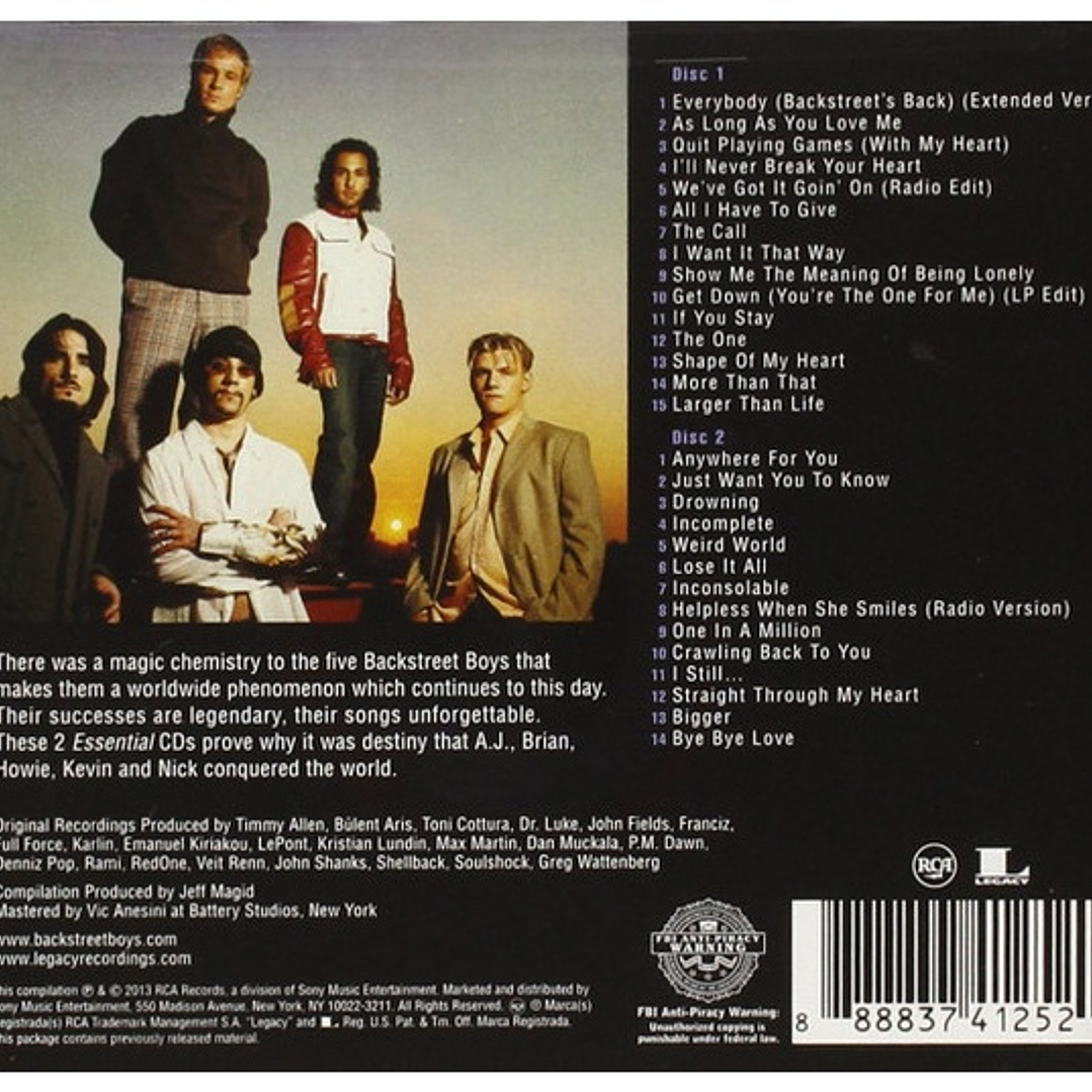 BACKSTREET BOYS - THE ESSENTIAL (2CD) / CD 2