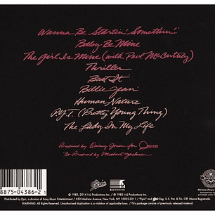 MICHAEL JACKSON - THRILLER / CD