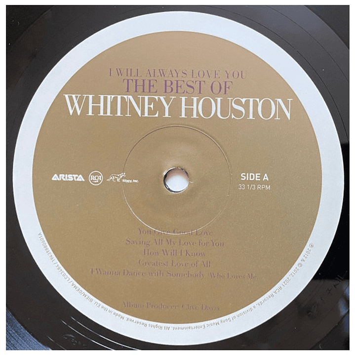 WHITNEY HOUSTON - I WILL ALWAYS LOVE YOU (2LP) / VINILO 3