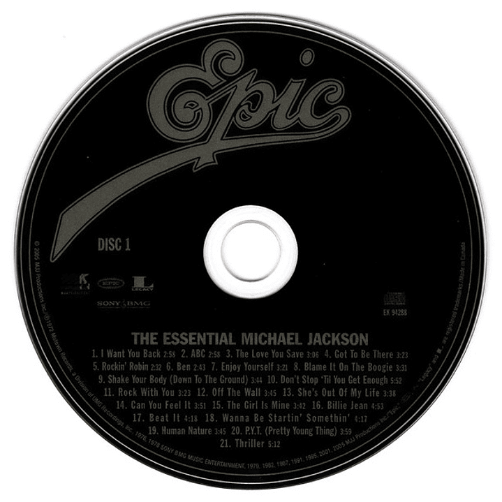 MICHAEL JACKSON - THE ESSENTIAL (2CD) / CD 3