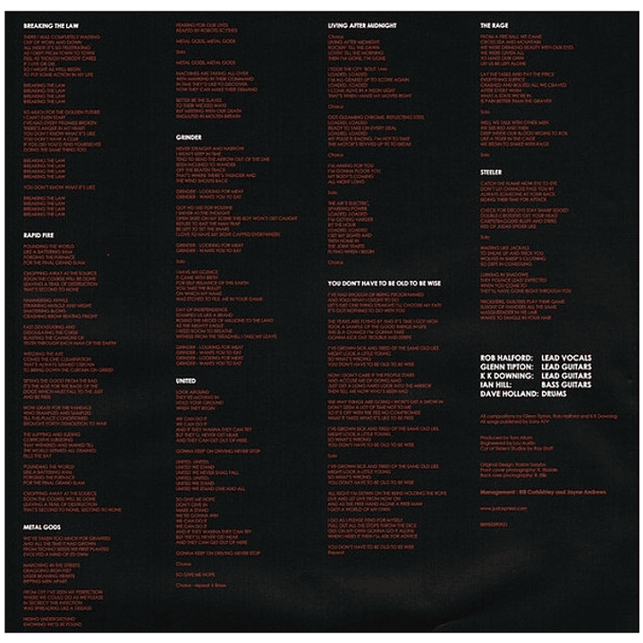 JUDAS PRIEST - BRITISH STEEL / VINILO 4