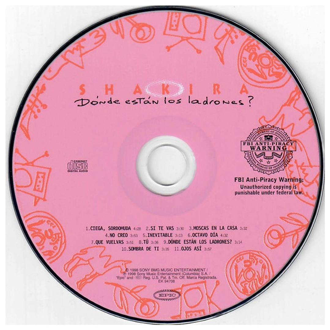 SHAKIRA - DONDE ESTAN LOS LADRONES / CD 3