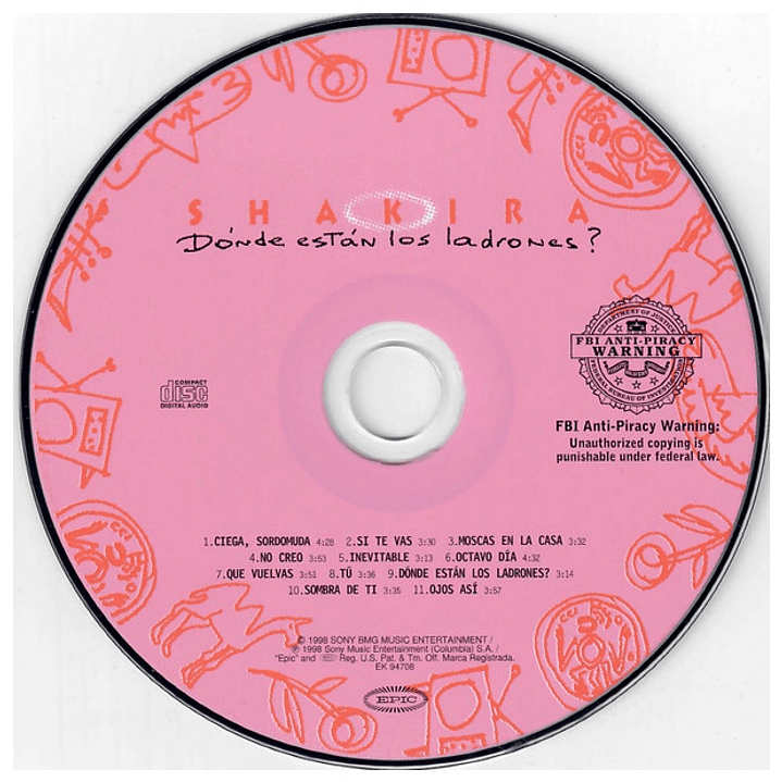 SHAKIRA - DONDE ESTAN LOS LADRONES / CD 3