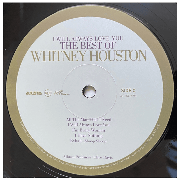 WHITNEY HOUSTON - I WILL ALWAYS LOVE YOU (2LP) / VINILO 5