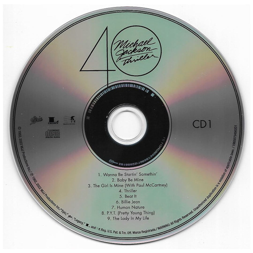 MICHAEL JACKSON - THRILLER (40TH ANNIVERSARY)(2CD) / CD 5