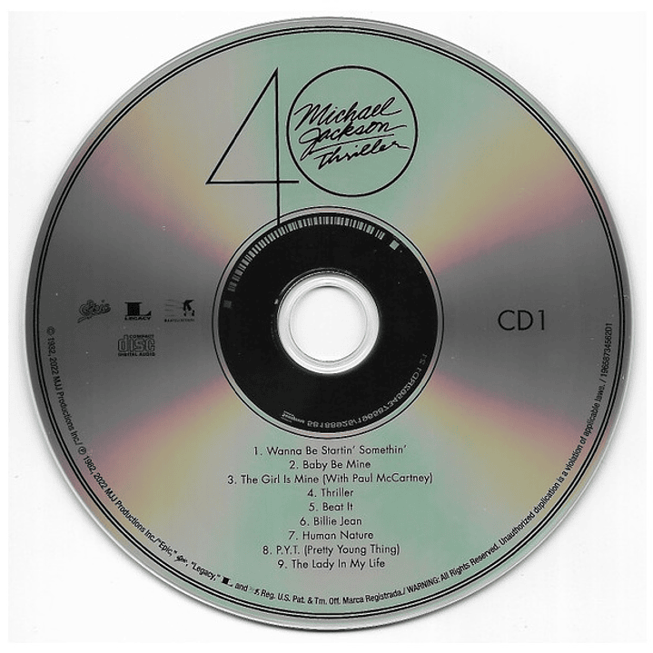 MICHAEL JACKSON - THRILLER (40TH ANNIVERSARY)(2CD) / CD 5