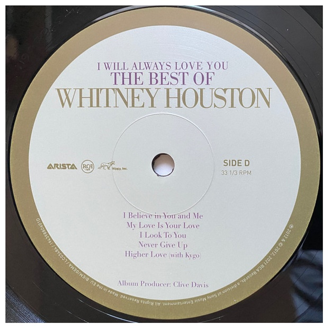 WHITNEY HOUSTON - I WILL ALWAYS LOVE YOU (2LP) / VINILO 6