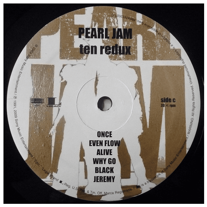 PEARL JAM - TEN (VINYL EDITION) (2LP) / VINILO 9