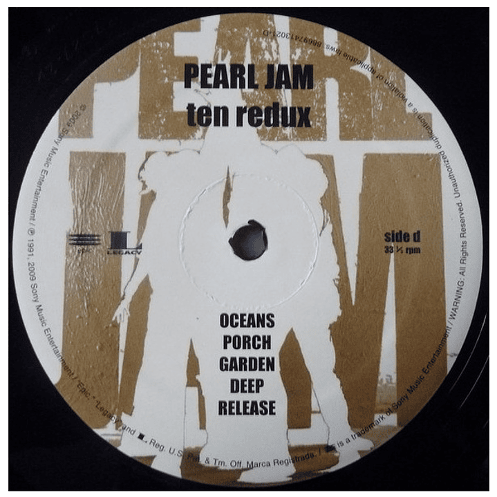 PEARL JAM - TEN (VINYL EDITION) (2LP) / VINILO 10